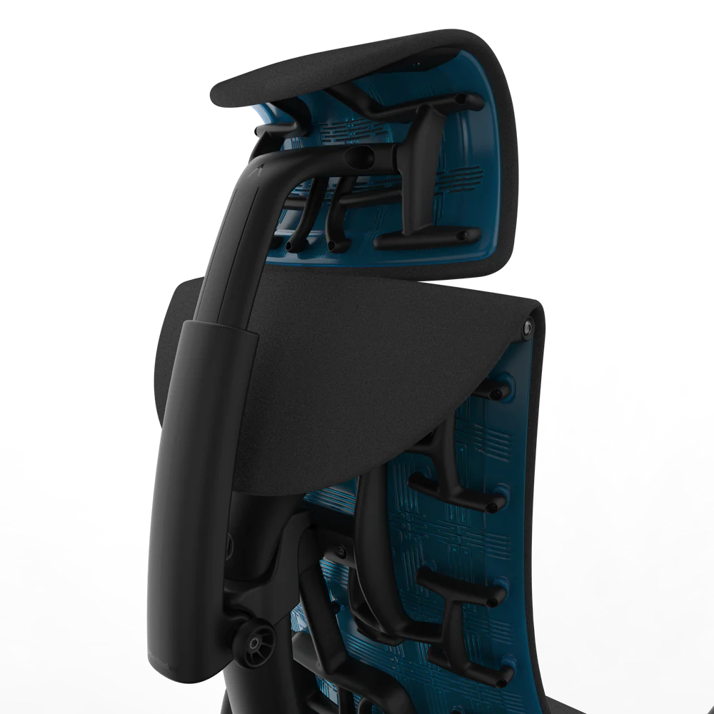 Atlas-hoofdsteun voor Herman Miller Embody (zwart-cyaan gaming)
