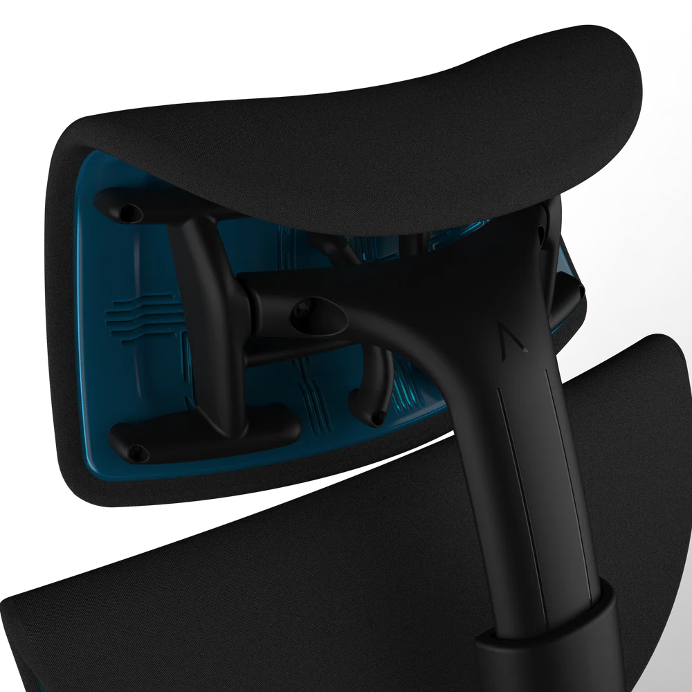 Atlas-hoofdsteun voor Herman Miller Embody (zwart-cyaan gaming)