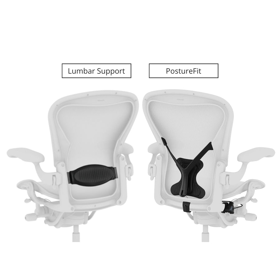 Gereviseerde Herman Miller Aeron-stoel Classic (titanium)