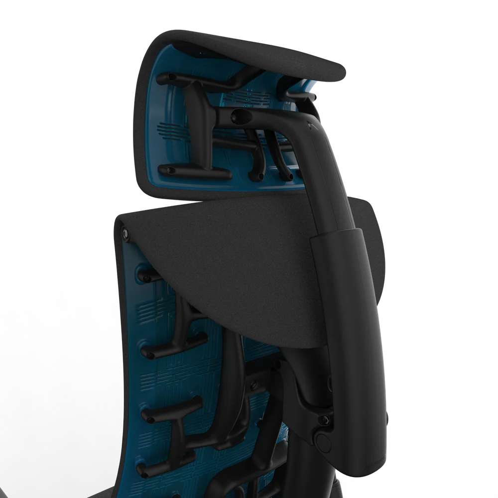 Atlas-hoofdsteun voor Herman Miller Embody (zwart-cyaan gaming)