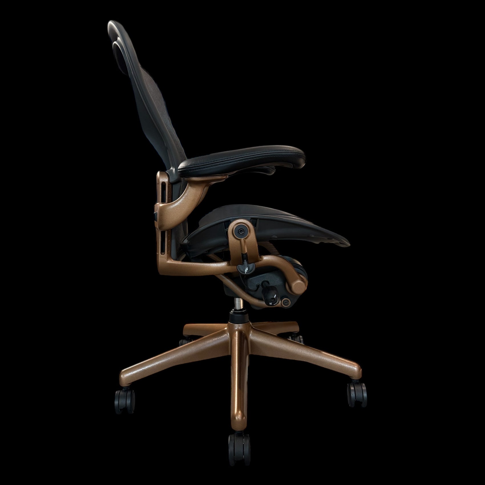 Gereviseerde Herman Miller Aeron-stoel Classic (Custom Oro Elios)