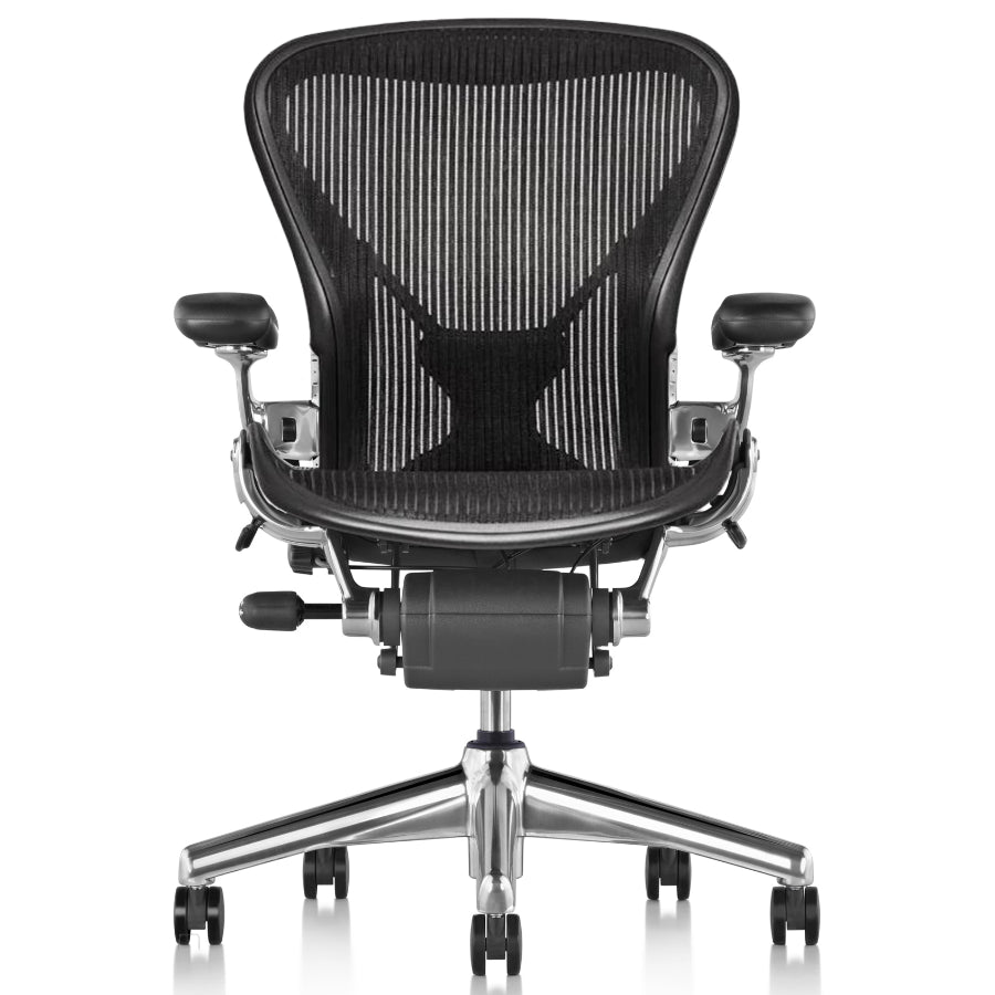 Gereviseerde Herman Miller Aeron-stoel Classic (gepolijst)