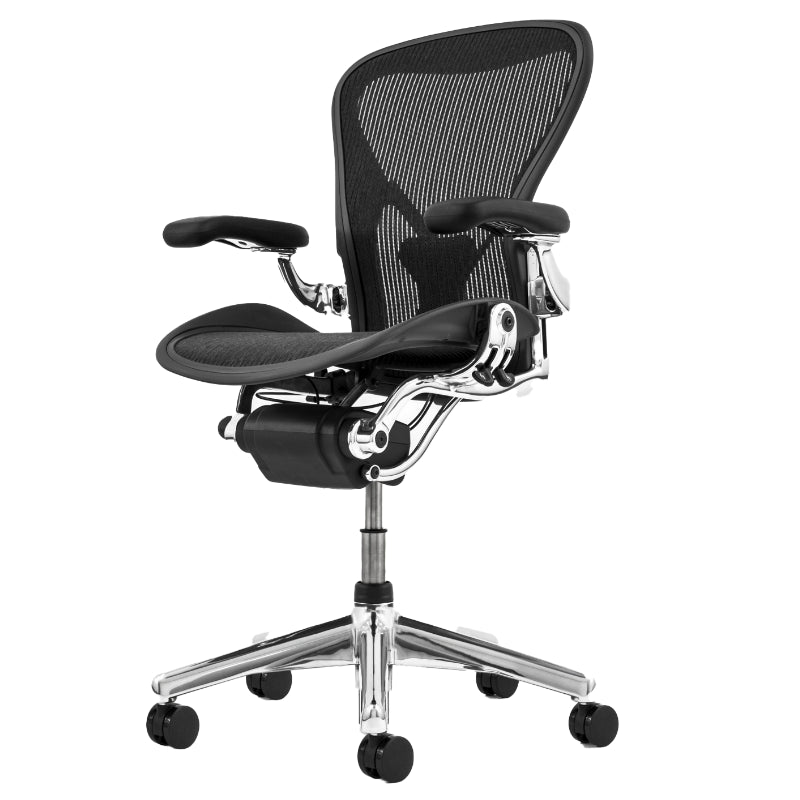 Gereviseerde Herman Miller Aeron-stoel Classic (gepolijst)